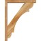 Ekena Millwork Olympic Block Rough Sawn Bracket w/ Offset Brace, Western Red Cedar, 4"W x 26"D x 34"H BKT0402X26X34OLY05RWR - alternate 2